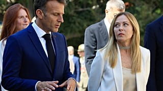 Emmanuel Macron et Giorgia Meloni lors du sommet franco-italien à Antibes, le jeudi 25 juin 2026.