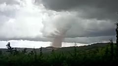 A powerful tornado caused major damage in the Aude department on Monday.