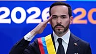 FILE - Colombia's President Abelardo de la Espriella salutes after taking the oath of office in Cali, Colombia, Aug. 7, 2026. 
