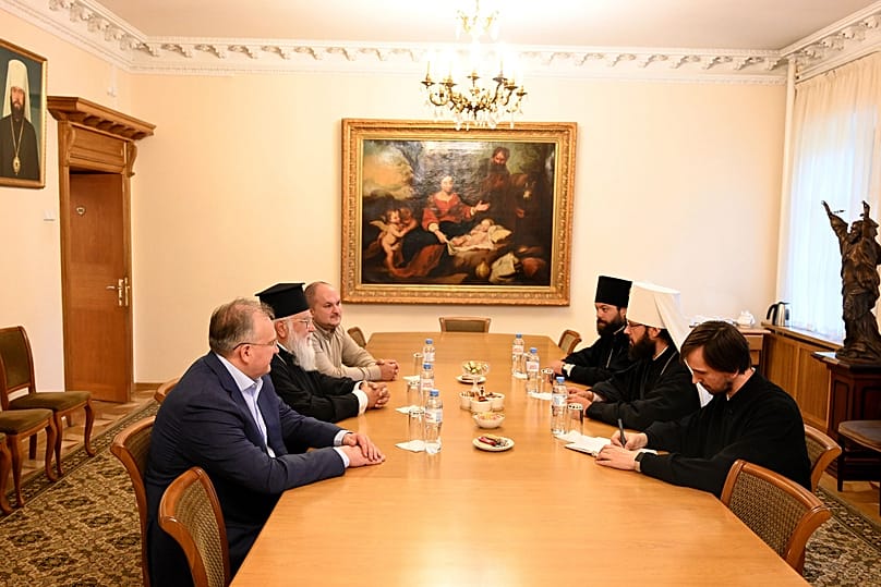 Spotkanie delegacji z Kerkiry w Wydziale Zewnętrznych Relacji Kościelnych Patriarchatu Moskiewskiego