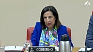 Margarita Robles en la Comisión de Defensa del Congreso de los Diputados, el martes 25 de agosto de 2026.