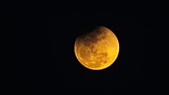 Un eclipse lunar en Prayagraj, India, el martes 3 de marzo de 2026. (Foto AP/Rajesh Kumar Singh)