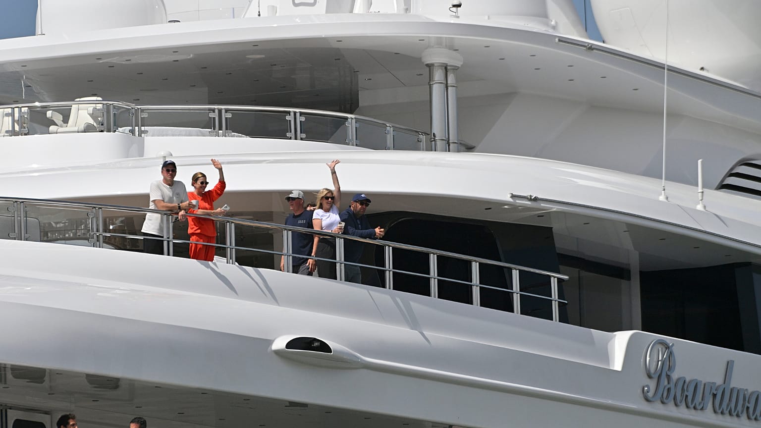 Il super yacht Boardwalk nell'ambito del suo tour "Freedom 250 Coastal Diplomacy"