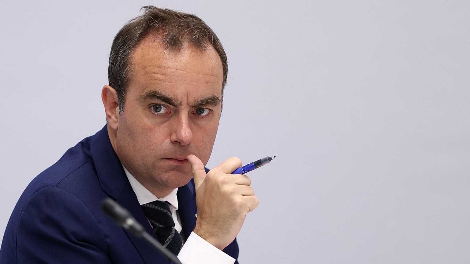 Le Premier ministre français Sébastien Lecornu à l'Élysée, à Paris, le mercredi 8 avril 2026.