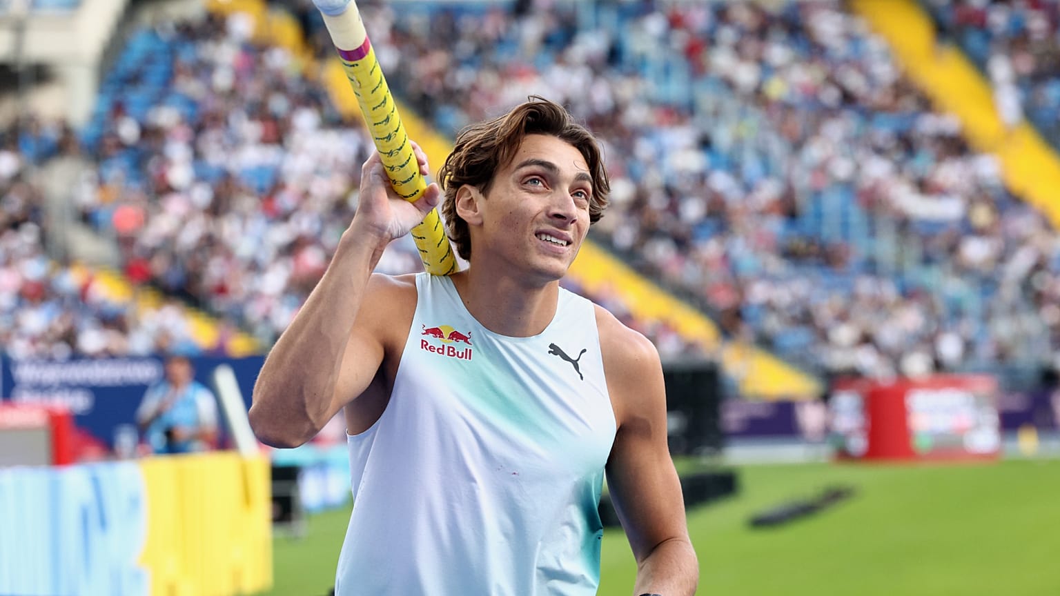 Armand Duplantis a Gyémánt Liga lengyelországi versenyén Chorzow-ban, 2026. augusztus 23-án