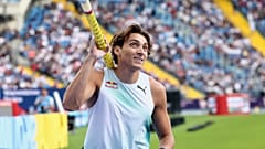 Armand Duplantis a Gyémánt Liga lengyelországi versenyén Chorzow-ban, 2026. augusztus 23-án