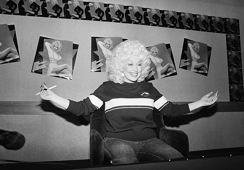 Dolly Parton at a press conference in Chicago - 6 March 1984