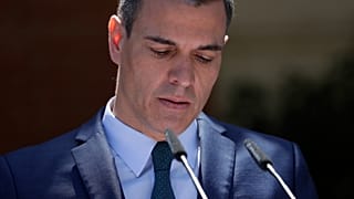 ARCHIVO: Sánchez, durante una comparecencia en 2021