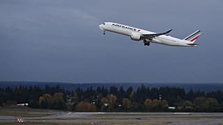 An Air France plane takes off from Seattle-Tacoma International Airport on Thursday 6 November 2025, in SeaTac, Washington state.
