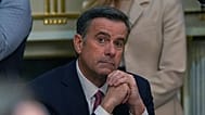 FILE - CIA Director John Ratcliffe listens during a Cabinet meeting at the White House in Washington, March 26, 2026