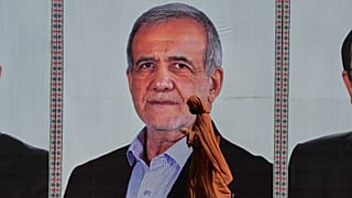 پوستر مربوط به مسعود پزشکیان در اسلام آباد پاکستان، ۲۳ ژوئن ۲۰۲۶
