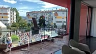 Accidentado arranque festivo en Noáin