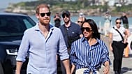 Prince Harry, and Meghan, the Duke and Duchess of Sussex, arrive for an event, during a visit to Bondi Beach, Australia, April 17, 2026.