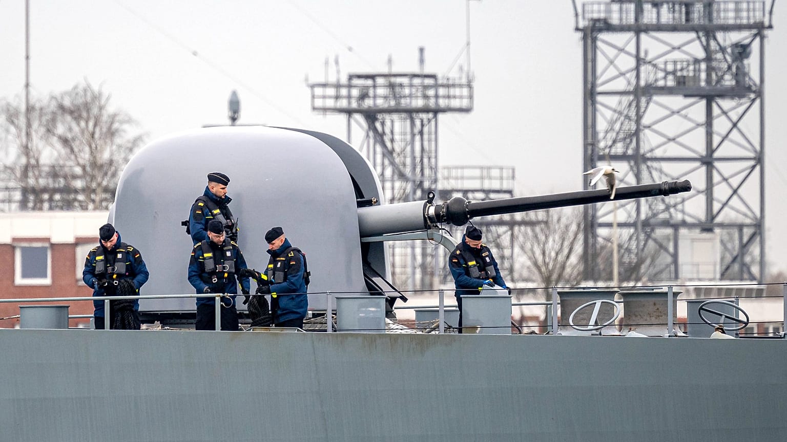 German war ship