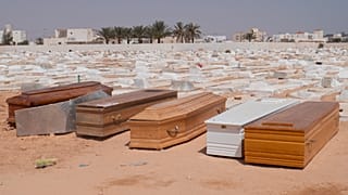Tunisian coastal town mourn death of residents who drowned at sea