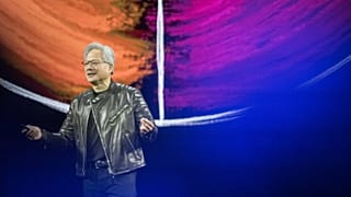 FILE - CEO Jensen Huang talks during the keynote address of Nvidia GTC Tuesday, March 18, 2025, in San Jose, Calif. (AP Photo/Nic Coury)
