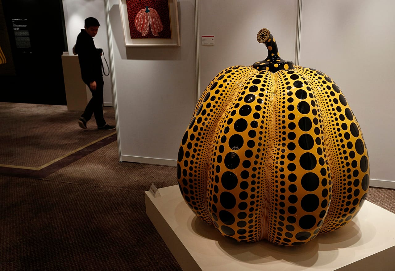 „Pumpkin“ der japanischen Künstlerin Yayoi Kusama - Hongkong - 2012