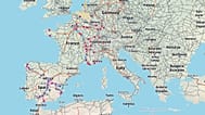 A screengrab of TrainTracker24’s live map