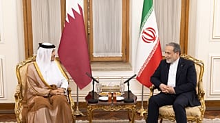 Qatar’s Sheikh Mohammed meets Abbas Araghchi in Tehran.