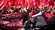 Militantes do PCP em manifestação