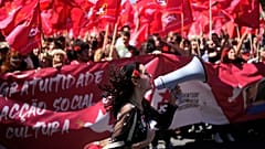 Militantes do PCP em manifestação