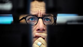 Broker al lavoro - foto d'archivio