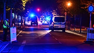 Police officers on the street in Berlin, 25 July, 2026
