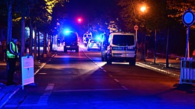 Police officers on the street in Berlin, 25 July, 2026