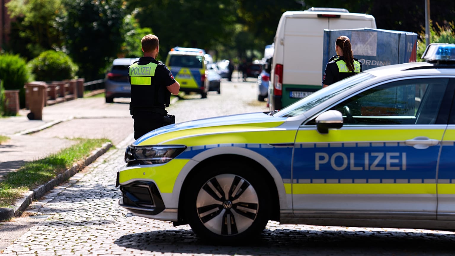 Mezzi della polizia in Germania (immagine d'archivio)