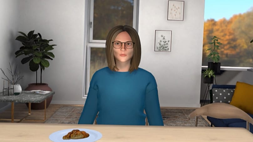 Скриншот примера сеанса VR‑терапии для пациента с расстройством пищевого поведения