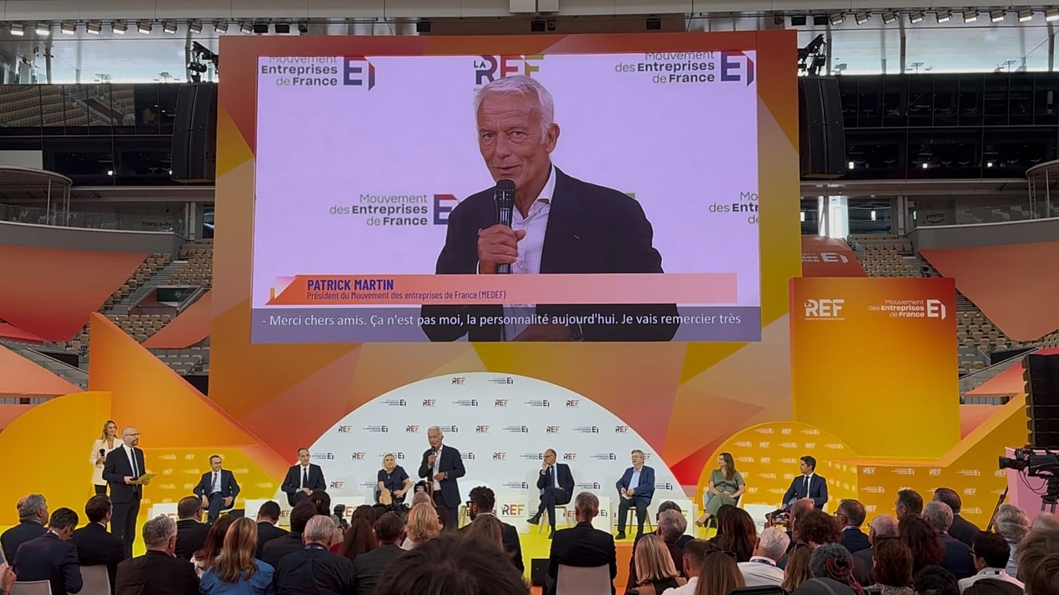 French presidential candidates took part in a debate organised by the MEDEF on 27 August