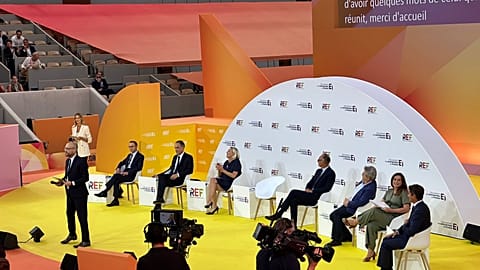 French presidential candidates took part in a debate organised by the MEDEF on 27 August