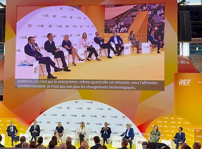 French presidential candidates took part in a debate organised by the MEDEF on 27 August