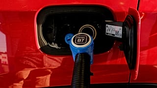 A fuel pump is seen at a gas station in Turin, Italy, on Friday, July 24, 2026.