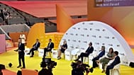Les candidats à la présidentielle participent à un débat organisé par le MEDEF le 27 août.