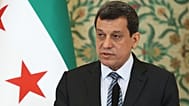 Suriye Demokratik Güçleri (SDG) Genel Komutanı Mazlum Abdi, Şam’daki Cumhurbaşkanlığı Sarayı’nda düzenlenen basın toplantısında konuşuyor, 25 Ağustos 2026.