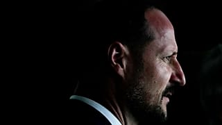 Norwegian Crown Prince Haakon tours the National Nordic Museum Wednesday, 17 April, 2024, in Seattle. 