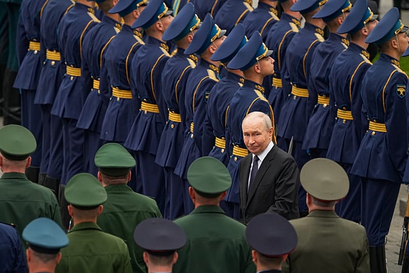 FILE: Vladimir Putin arrives at a wreath-laying ceremony marking the 85th anniversary of the Nazi German invasion into Soviet Union in World War II, Moscow, June 22, 2026.
