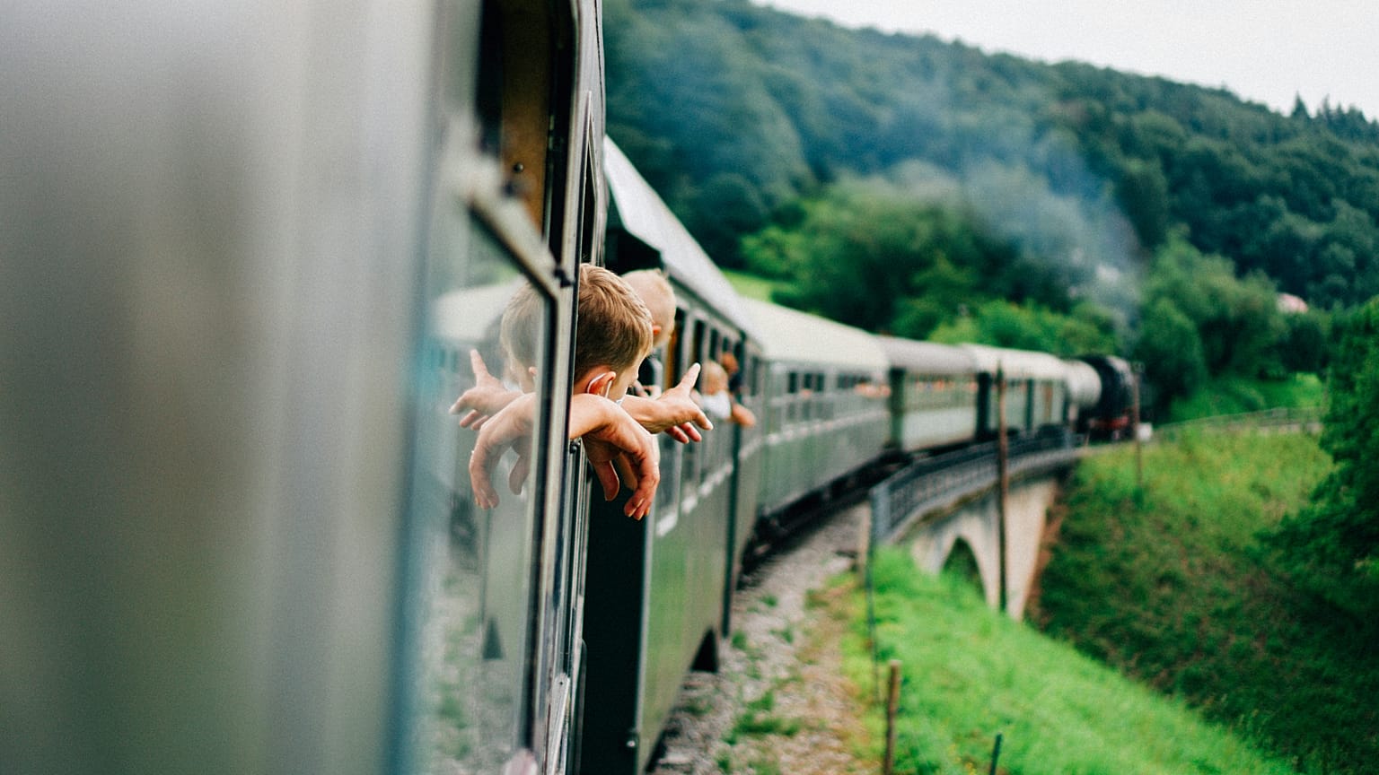Europe's trains offer discounted fares and family areas. 