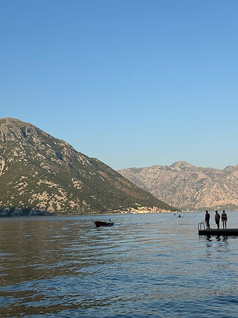 Sea and mountains in Montenegro
