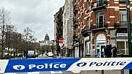 A police tape cordons off the scene of a shooting in Brussels, 13 February, 2024