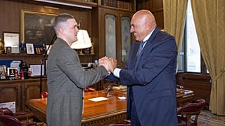 Il ministro Crosetto riceve Mykhailo Fedorov