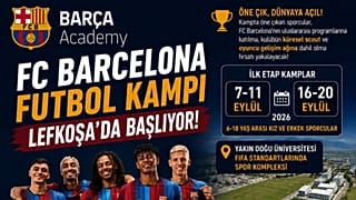 Η αφίσα για το καμπ της Μπαρσελόνα στα Κατεχόμενα