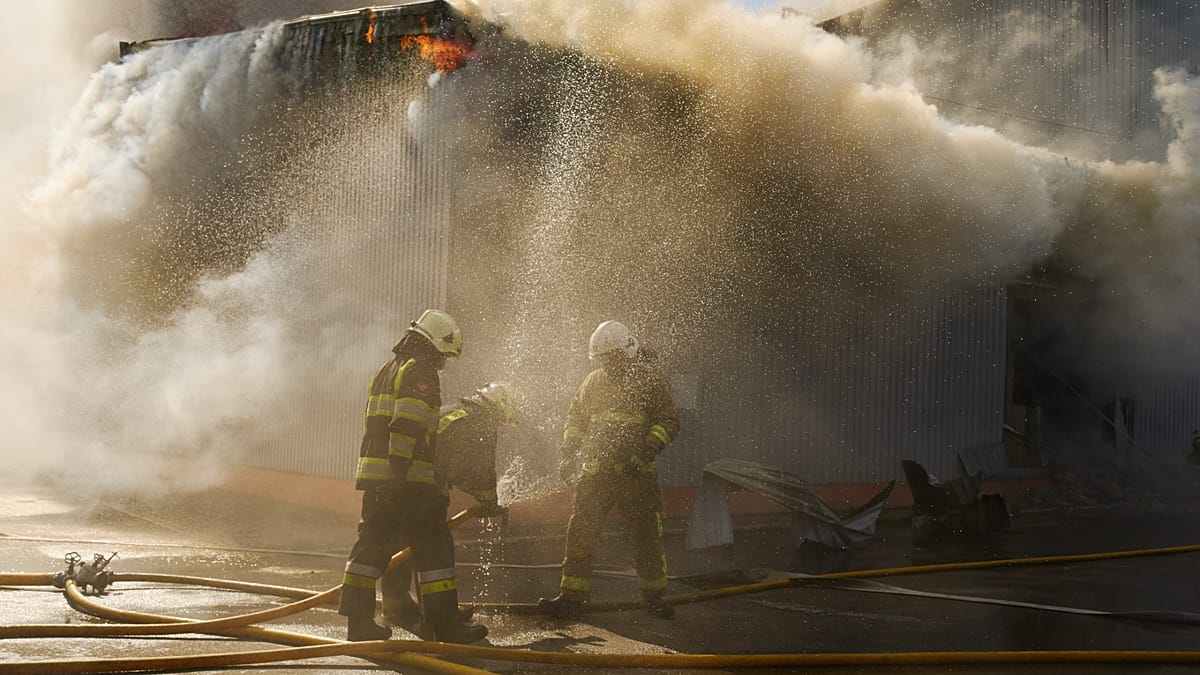 Hundreds evacuated after Russian strike sparks major fire and explosions at a warehouse in Bucha