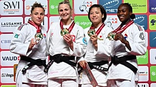 Women’s -63 kg podium