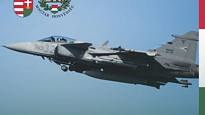 Illusztráció: a Magyar Honvédség Gripenjének fotója a honvédelmi miniszter bejegyzésében