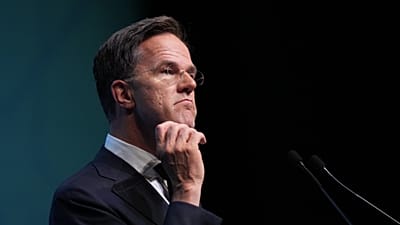 Secretário-geral da NATO Mark Rutte na cimeira da NATO em Ancara, na Turquia, na quarta-feira, 8 de julho de 2026