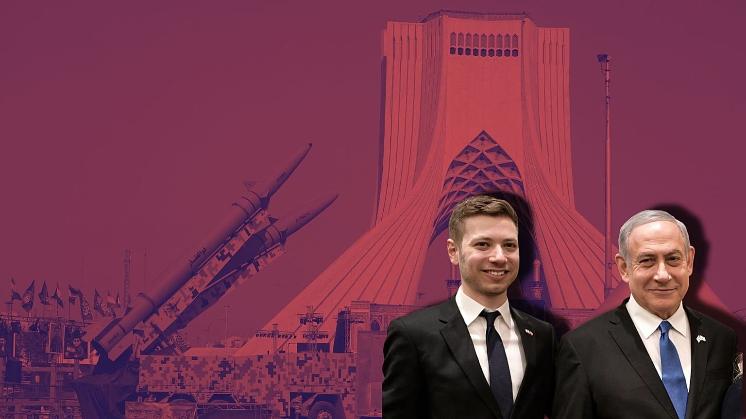 نتانیاهو در کنار پسرش 