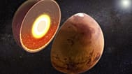 Mars'ın iç yapısına dair illüstrasyon
