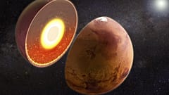 Mars'ın iç yapısına dair illüstrasyon